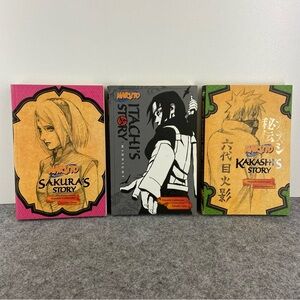 Naruto Novels Itachi, Sakura & Kakashi’s Story 3 Book Lot